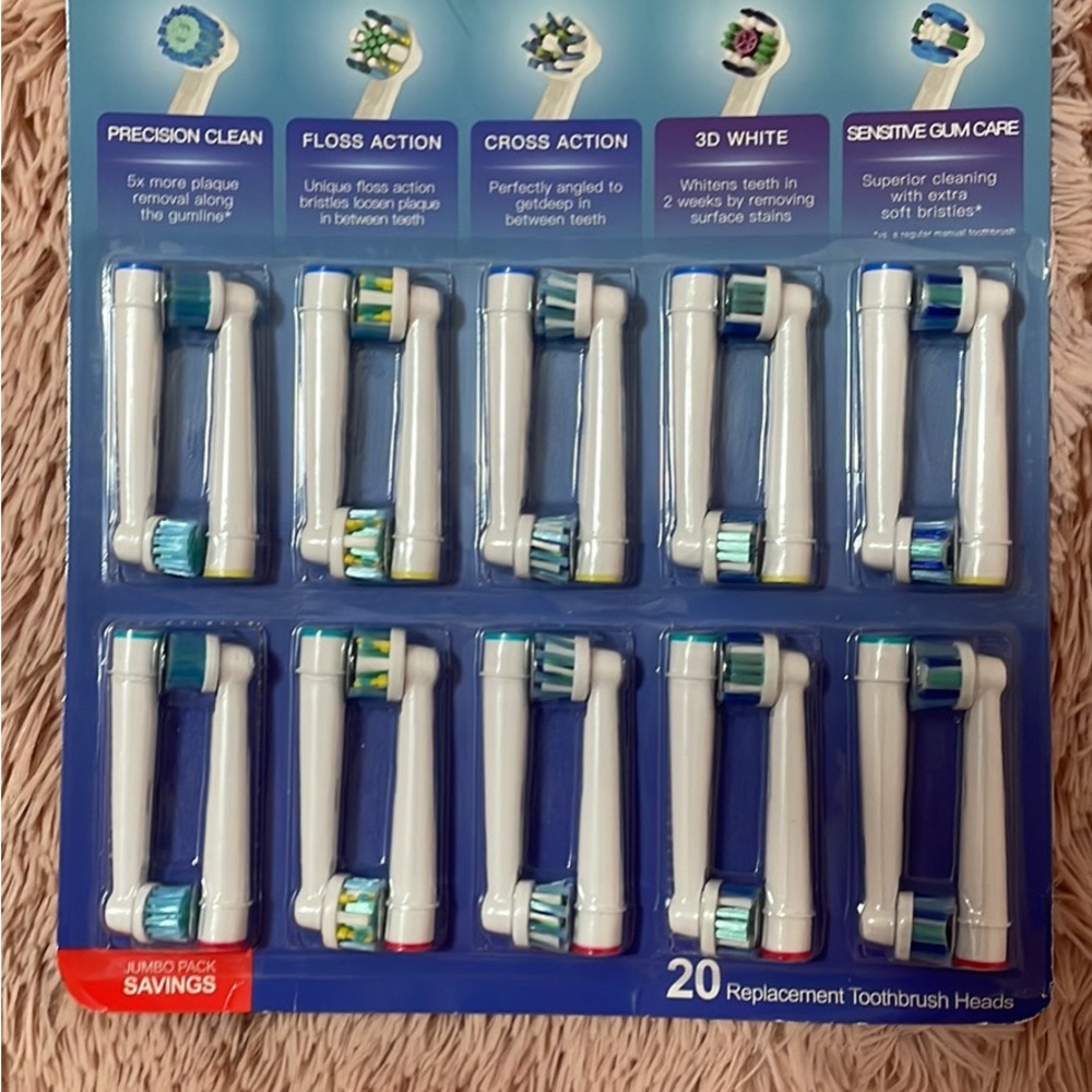 20 pcs Replacement toothbrush heads